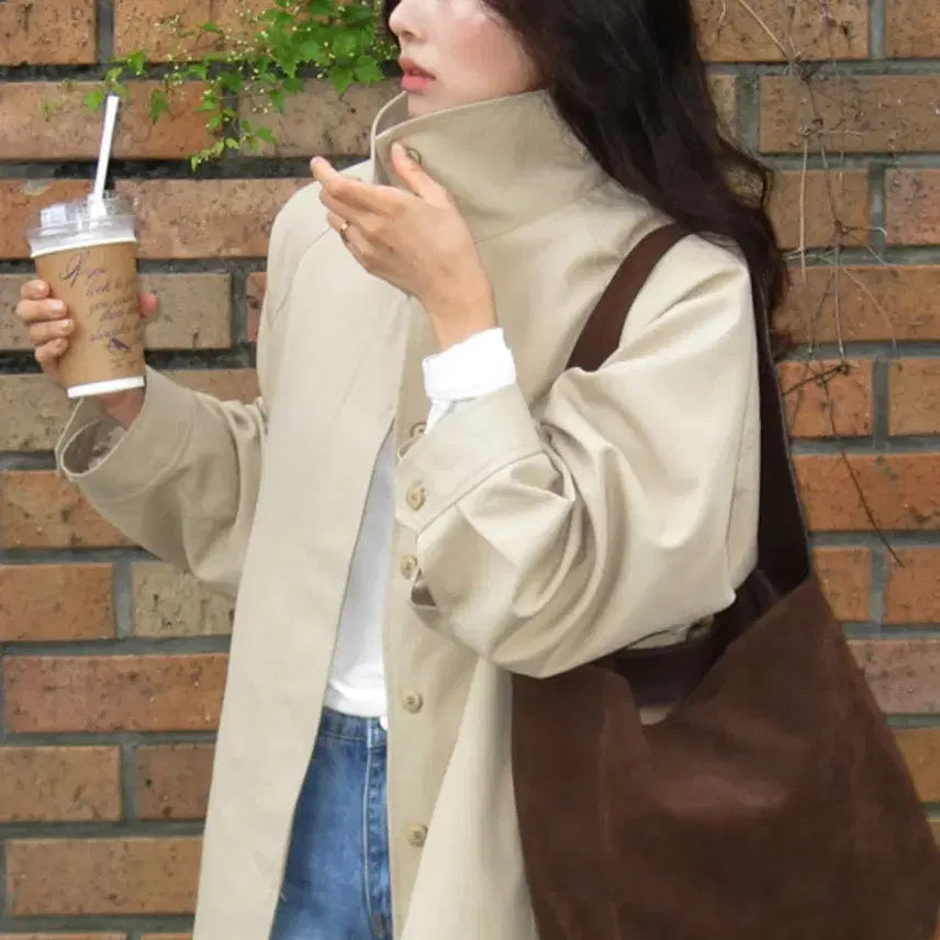 [BUNJANG] Siyaju Suede Piren Bag (Brown) / 시야쥬 Suede Piren Bag (브라운) | 스웨이드 가방