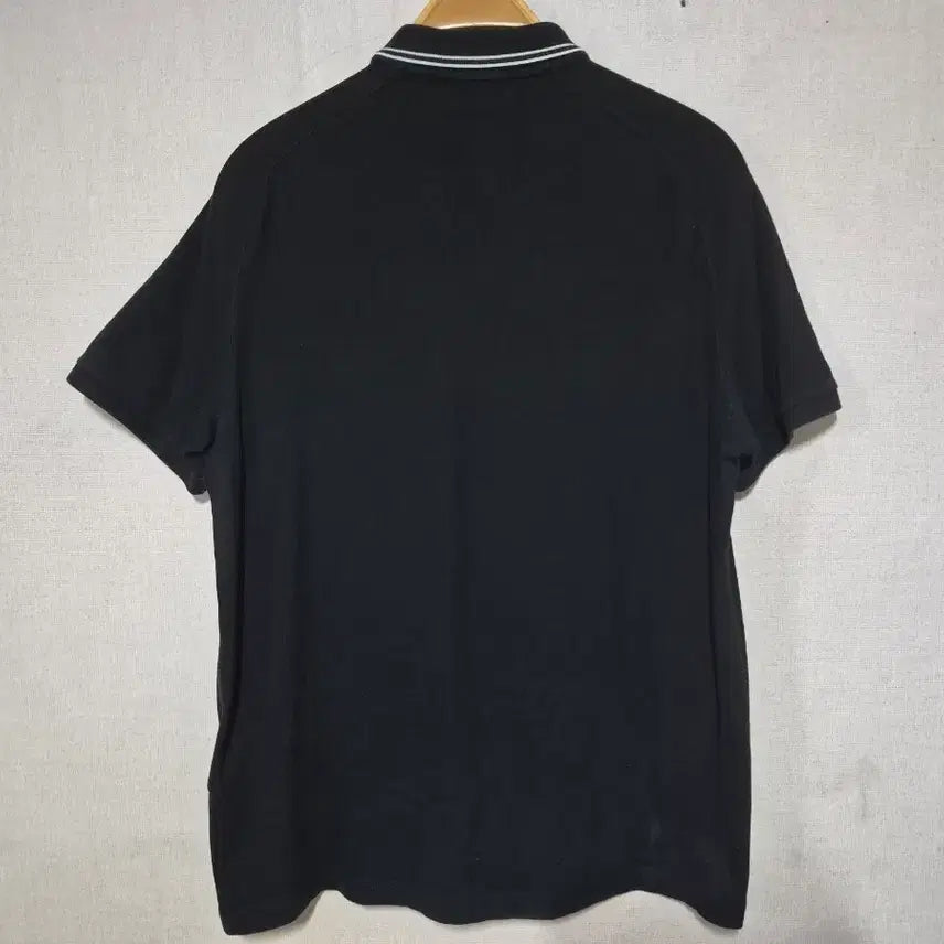 [BUNJANG] Stone Island Black Collar Short Sleeve T-Shirt XXL / 스톤아일랜드 블랙 카라 반팔티 (xxl)