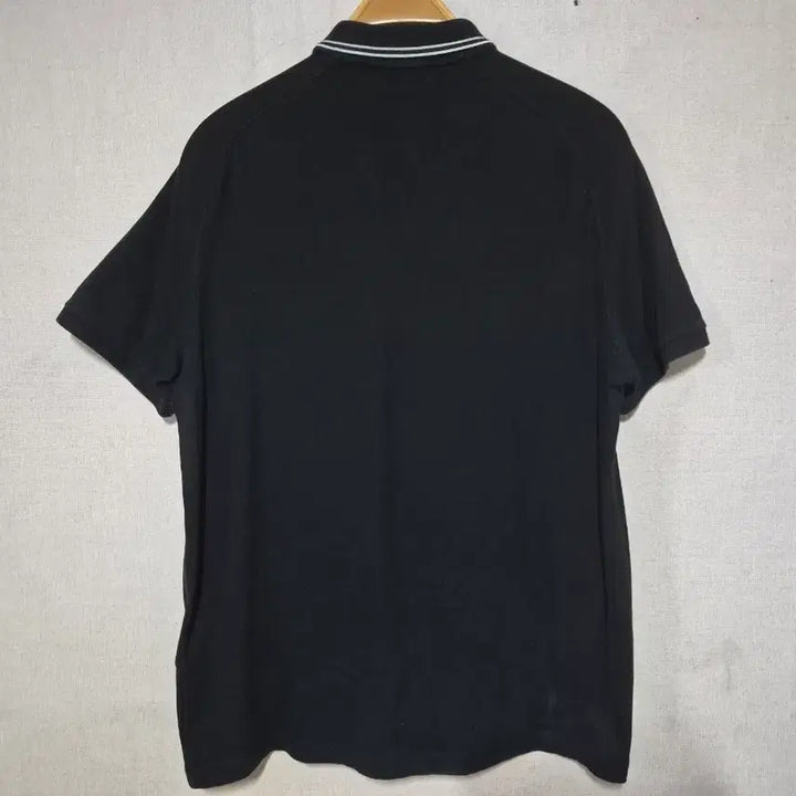 [BUNJANG] Stone Island Black Collar Short Sleeve T-Shirt XXL / 스톤아일랜드 블랙 카라 반팔티 (xxl)