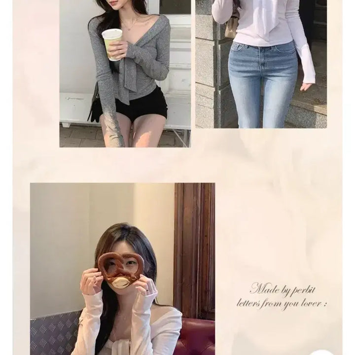 [BUNJANG] Pervbit Sage Yeori Fit Scarf Tie Top / 퍼빗 세이지 여리핏 스카프 타이티
