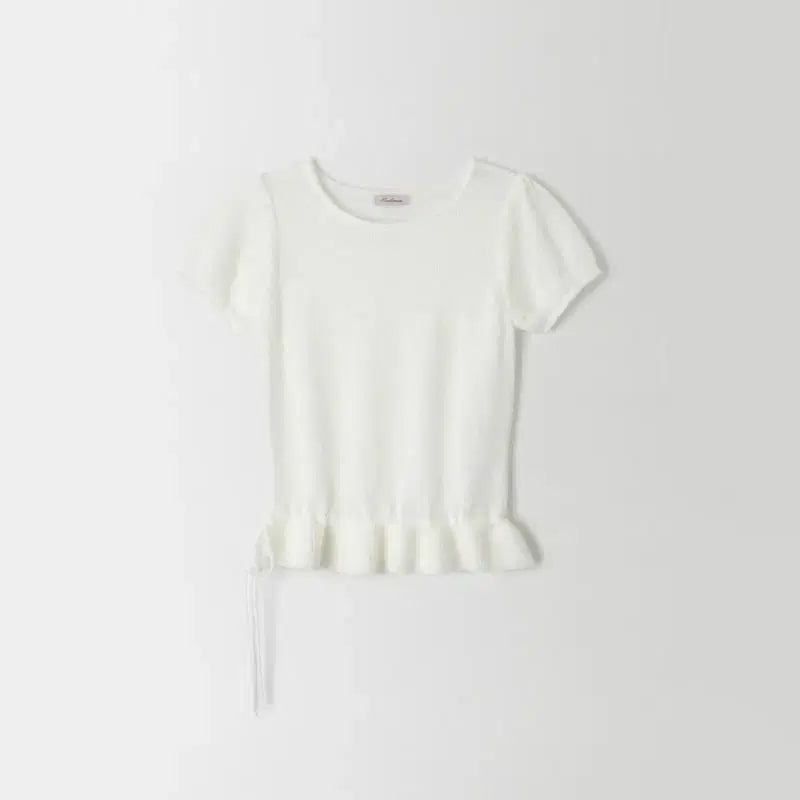 [BUNJANG] Ondemin Pure Soft Knit Ivory Short Sleeve / 온드민 pure soft knit 아이보리