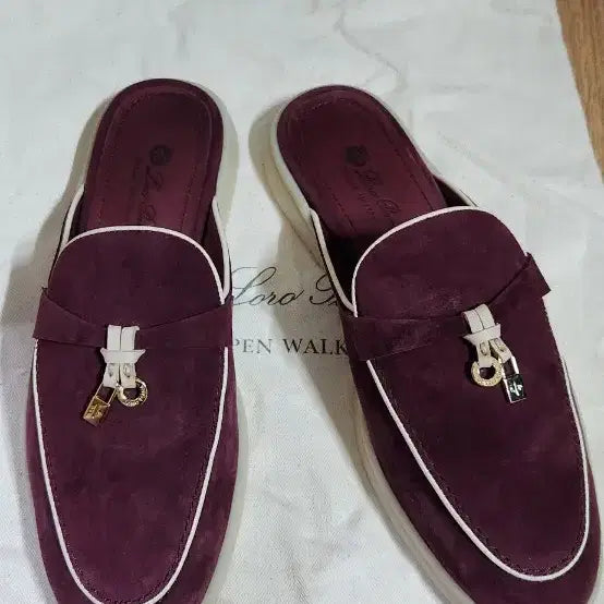 [BUNJANG] Loro Piana Summer Walk Slipper Mules / (38/245)로로피아나 썸머워크 슬리퍼 블로퍼 뮬 바부슈