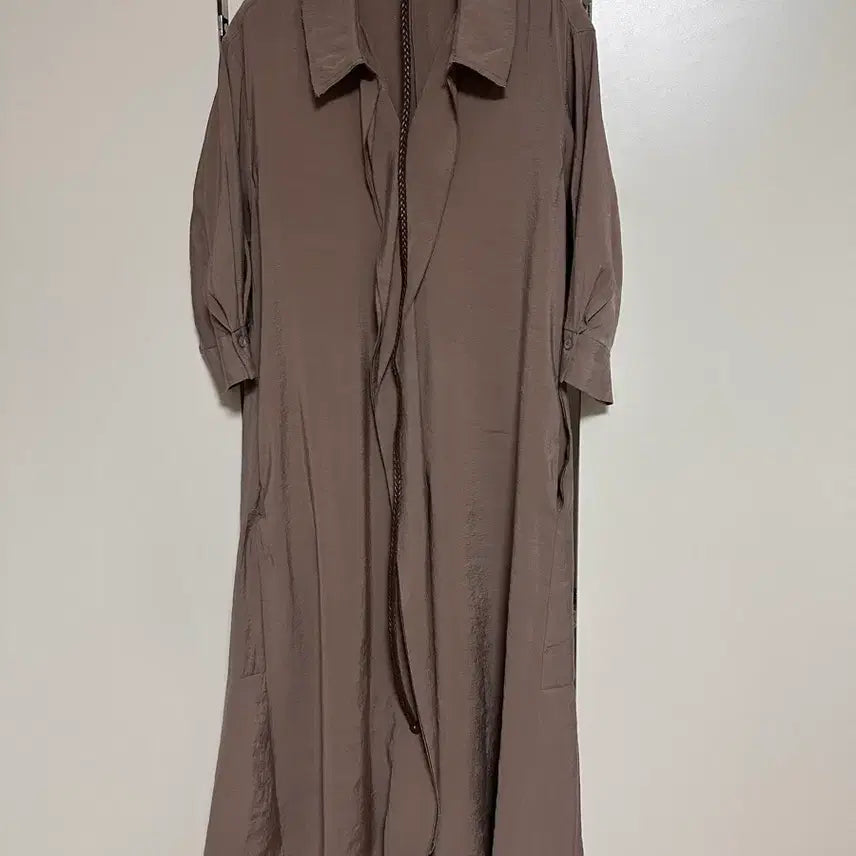 [BUNJANG] Sisley Brown Long Dress with Belt Set / 시슬리 브라운 롱원피스  + 벨트 세트 상태 좋아여 42