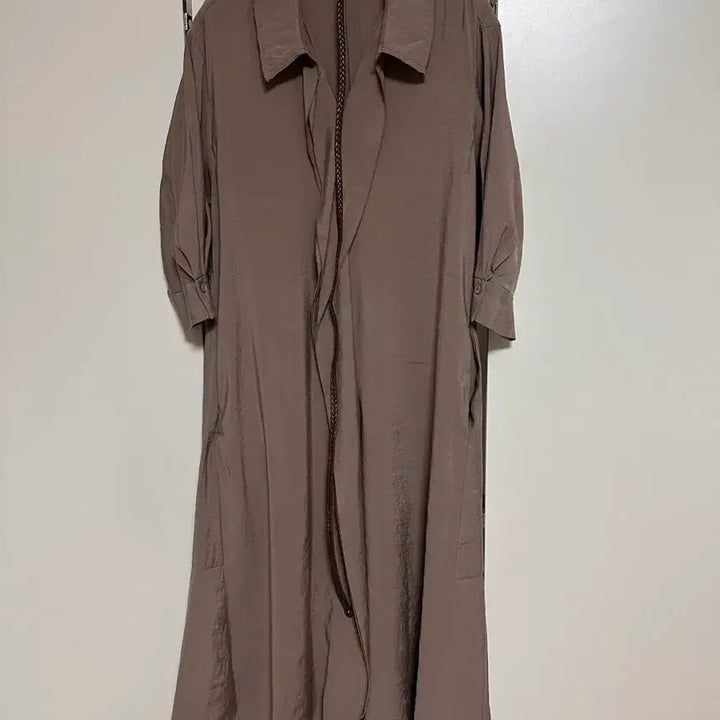 [BUNJANG] Sisley Brown Long Dress with Belt Set / 시슬리 브라운 롱원피스  + 벨트 세트 상태 좋아여 42