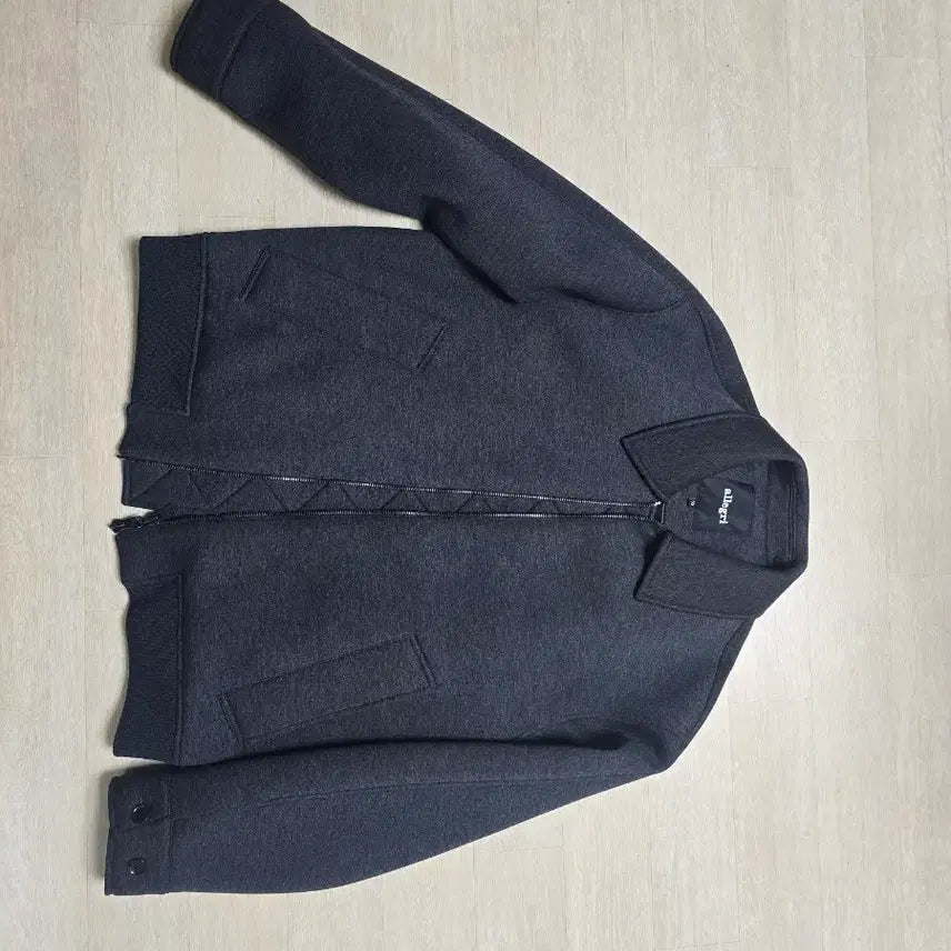 [BUNJANG] Allegri Neo Collar Blouson Charcoal Gray / 알레그리 네오 카라 블루종 차콜 그레이 팝니다