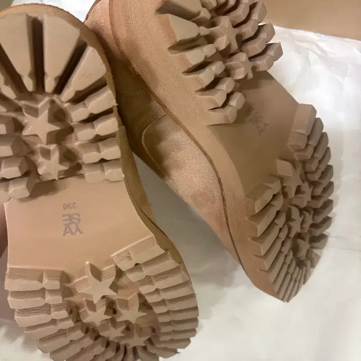 [BUNJANG] Yase 6.5cm Feather Commando Sole Suede Derby Shoes / 야세 6.5cm 페더 코만도솔 스웨이드 더비슈즈 250