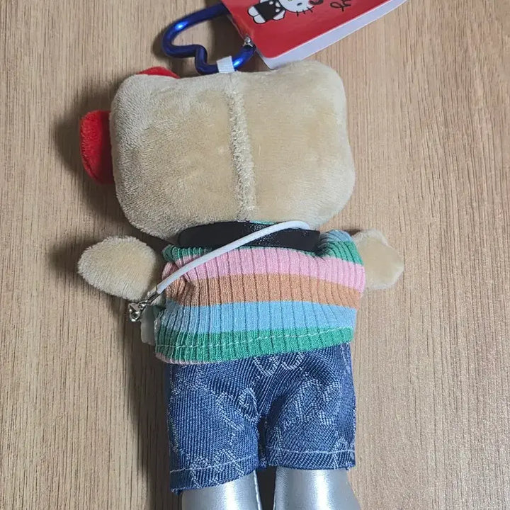 [BUNJANG] Gucci Hello Kitty Denim Overall Keychain / 헬로키티 구찌 데님 멜빵 키링
