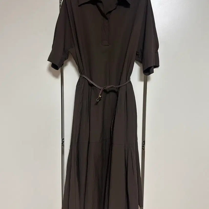 [BUNJANG] SHE SMISS Brown Long Shirt Dress / SHE SMISS 셔츠형 롱 원피스 브라운 새거같아요