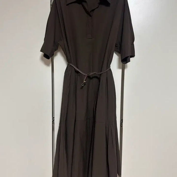 [BUNJANG] SHE SMISS Brown Long Shirt Dress / SHE SMISS 셔츠형 롱 원피스 브라운 새거같아요
