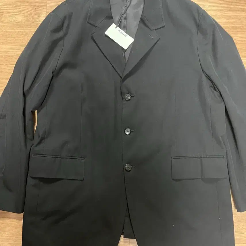 [BUNJANG] Auralee Super Fine Wool Cotton Twill Oversized Jacket Black 5 / 오라리 22aw 슈퍼 파인 울 코튼 트윌 오버 자켓 블랙 5