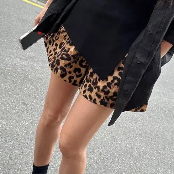 [BUNJANG] Gangjame Leopard Print Pants / 강자매 호피팬츠
