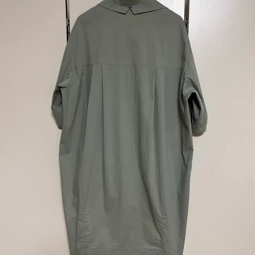 [BUNJANG] KUHO PLUS Short Sleeve Shirt Dress Khaki / kuho plus 반팔 카라 셔츠 원피스