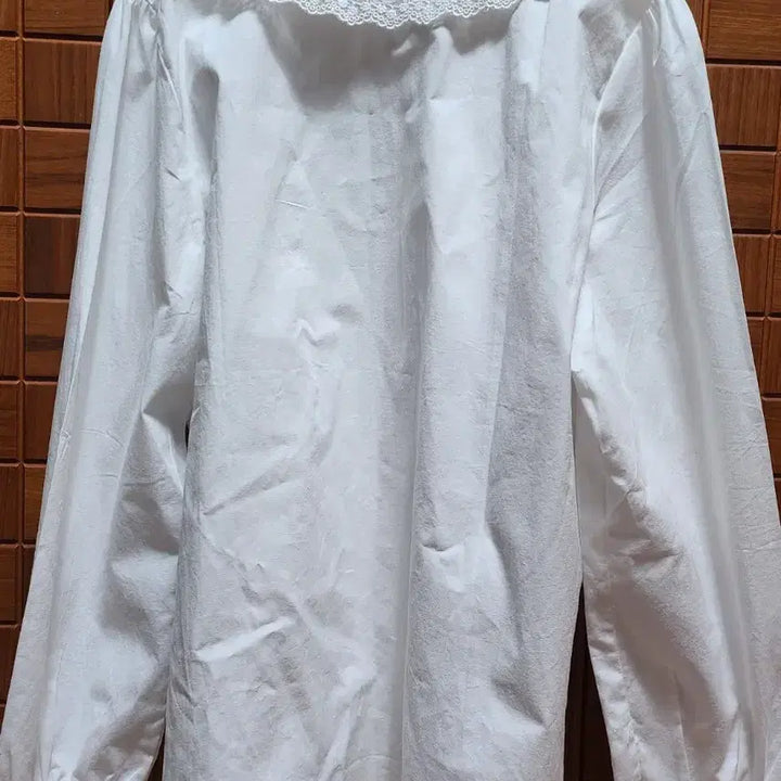 [BUNJANG] Lace Collar White Blouse / 레이스 카라 화이트 블라우스