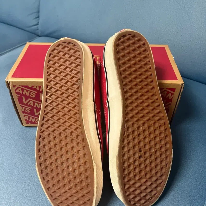 [BUNJANG] Vans Authentic 44 DX Anaheim Factory Racing Red Sneakers / 반스 어센틱 44 DX 애너하임 팩토리 레이싱 레드