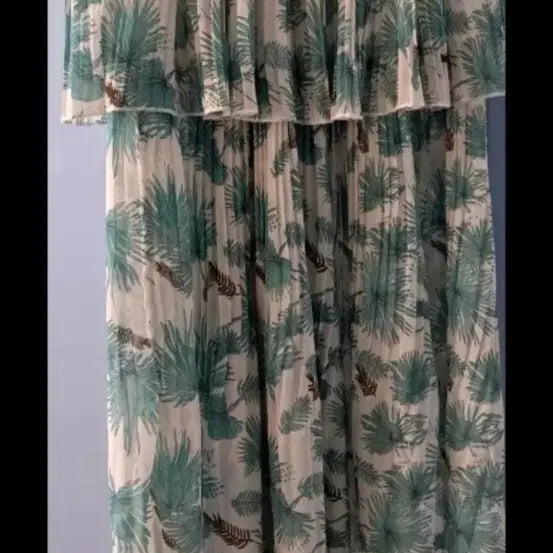 [BUNJANG] Floral Tiered Long Skirt / 여름 캉캉 플라워 롱 스커트