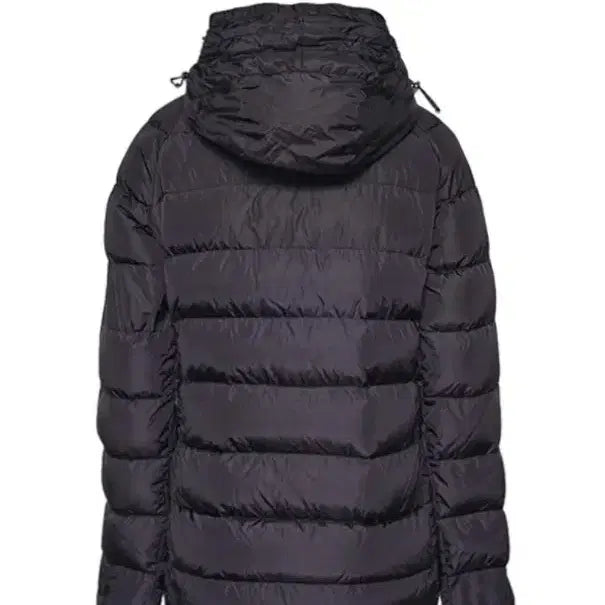 [BUNJANG] Moncler Polyamide &amp; Goose Down Hooded Padded Jacket / 몽클레어 (66) 블랙 폴리아미드 &amp; 구스 다운 버튼 후드 여성 패딩
