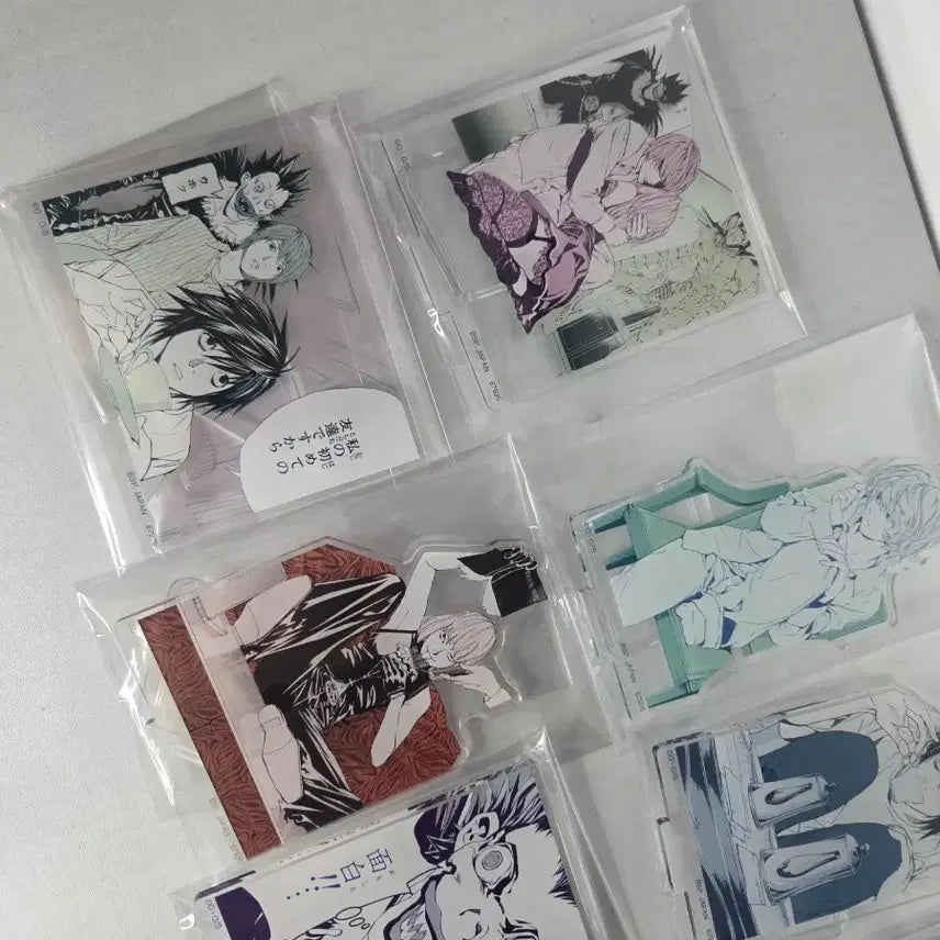 [BUNJANG] Death Note Acrylic Stand Bundle Set / 데스노트 쿠지 아크릴 스탠드 9종 일괄
