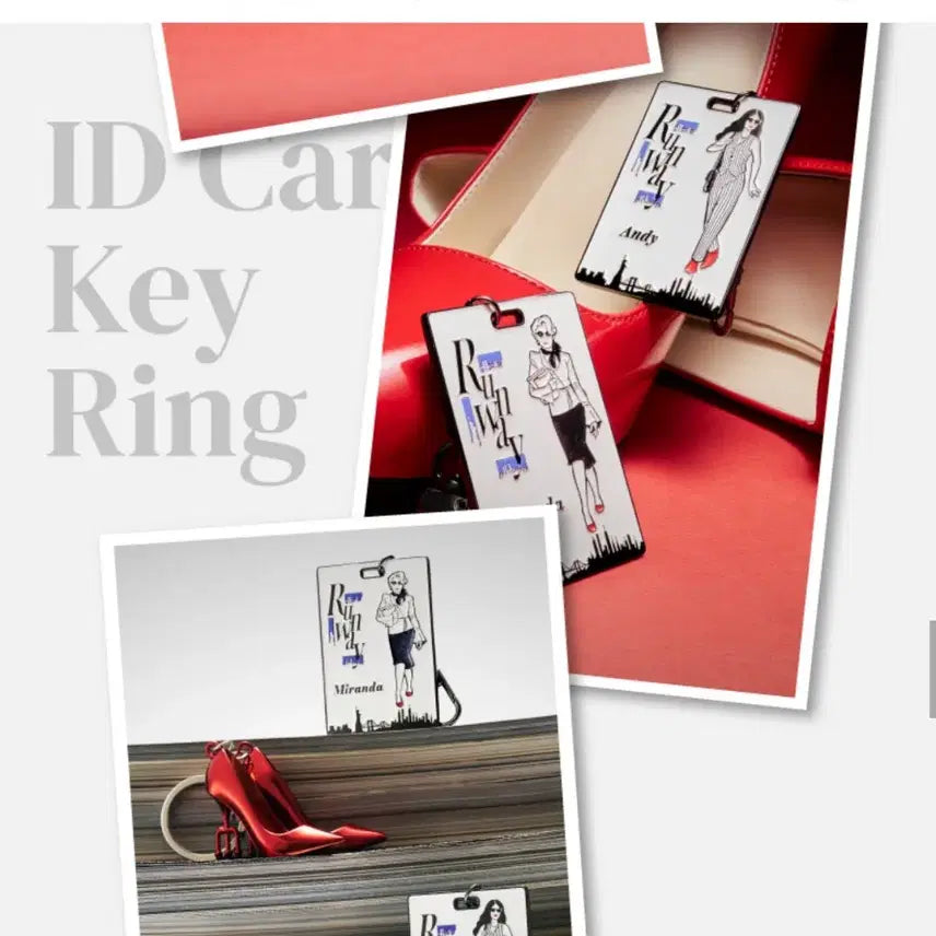 [BUNJANG] The Devil Wears Prada 2 Heel Keyring &amp; ID Card Keyring / 악마는 프라다를 입는다2 힐 키링 &amp; 사원증 키링 새상품