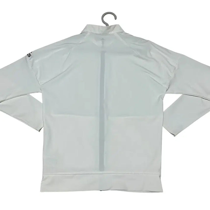 [BUNJANG] Adidas White Zip-Up Jacket Medium Cooling Material Unused / 아디다스 화이트 집업 자켓 M 신축성 쿨링소재 미사용 새상품