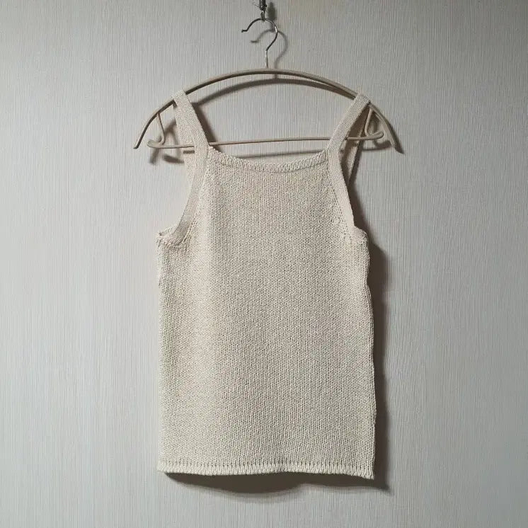 [BUNJANG] Muahrmus Cotton Sleeveless Knit Top / 무아르무스 코튼 슬리브리스 코튼 니트 탑 정품 새상품