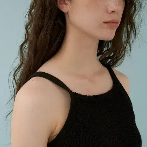 [BUNJANG] Muahrmus Cotton Sleeveless Knit Top / 무아르무스 코튼 슬리브리스 코튼 니트 탑 정품 새상품