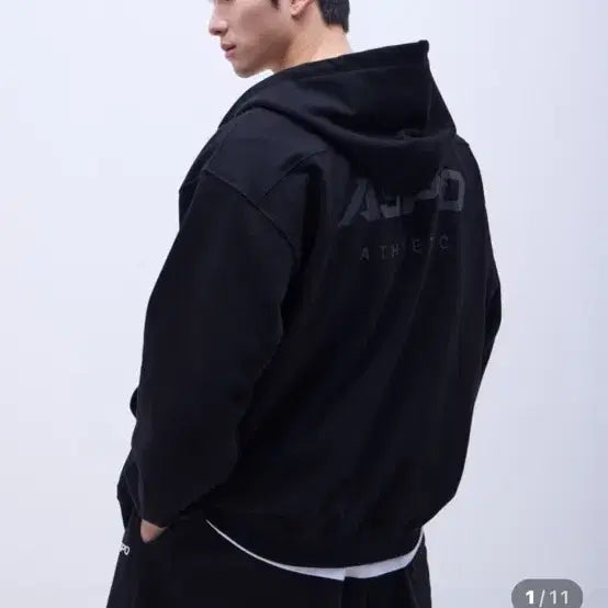 [BUNJANG] ASPO Heavy Terry Oversized Hoodie Zip-Up / 아스포 헤비쭈리 어깨넓어보이는 오버핏 후드집업
