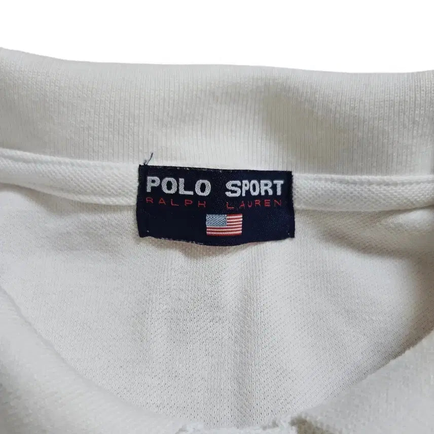 [BUNJANG] Polo Sport White Short Sleeve Polo Shirt / 폴로스포츠 화이트 반팔카라티