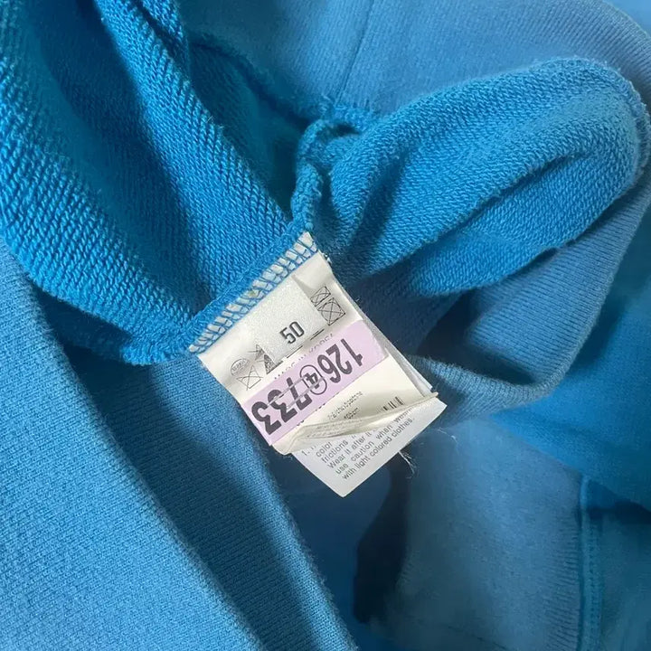 [BUNJANG] Wooyoungmi Back Logo Hoodie Blue / [50]우영미 백로고 후드 블루