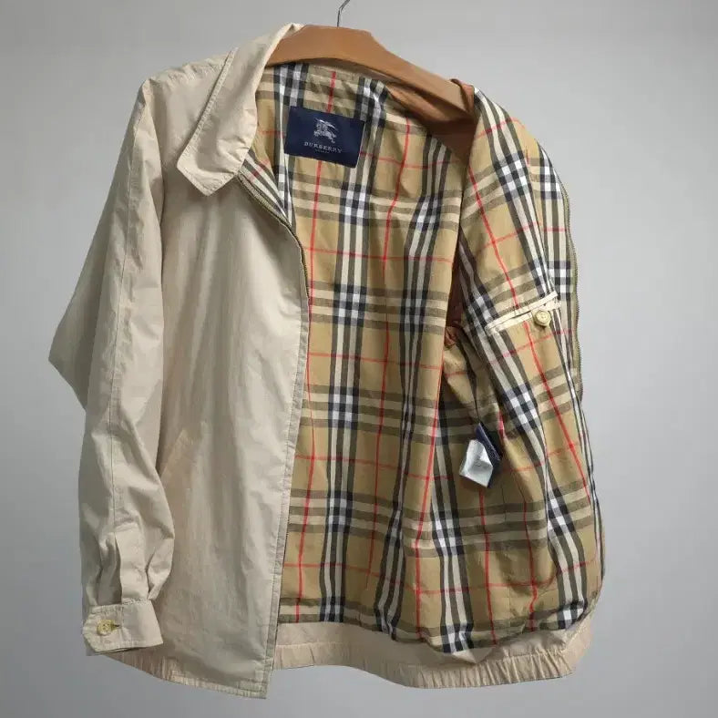 [BUNJANG] Burberry London Harrington Jacket Windbreaker 100 / 버버리 런던 정품 블루종 해링턴 자켓 바람막이 항공 점퍼 100