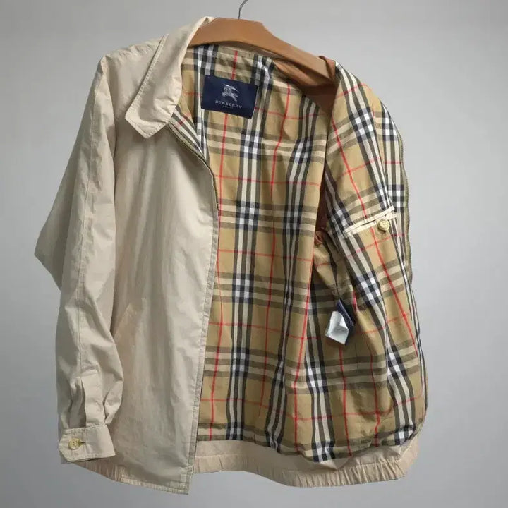[BUNJANG] Burberry London Harrington Jacket Windbreaker 100 / 버버리 런던 정품 블루종 해링턴 자켓 바람막이 항공 점퍼 100