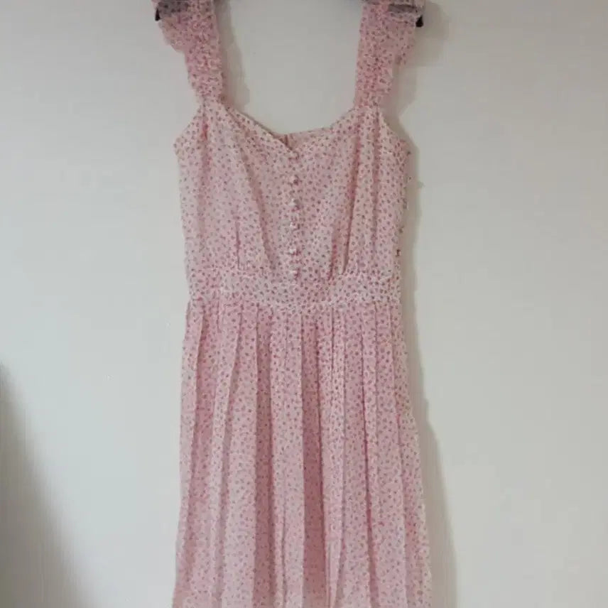 [BUNJANG] Chiffon Pleated Mini Dress / 쉬폰 플리츠 원피스(44~55)