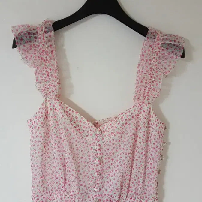 [BUNJANG] Chiffon Pleated Mini Dress / 쉬폰 플리츠 원피스(44~55)