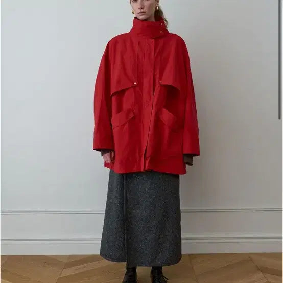 [BUNJANG] Ethos Herringbone Skirt L / 새) 에토스 헤링본 스커트 L