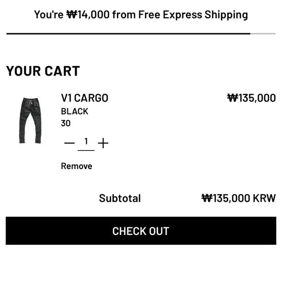 [BUNJANG] BLACKTAILOR V1 Cargo Pants Black / BLACKTAILOR V1 카고 팬츠 블랙