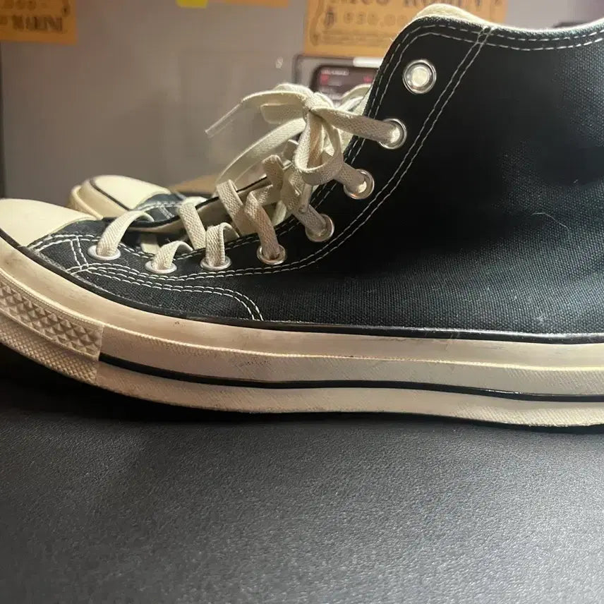 [BUNJANG] Converse Chuck 70 High Black Sneakers / 컨버스 척 70 하이 블랙