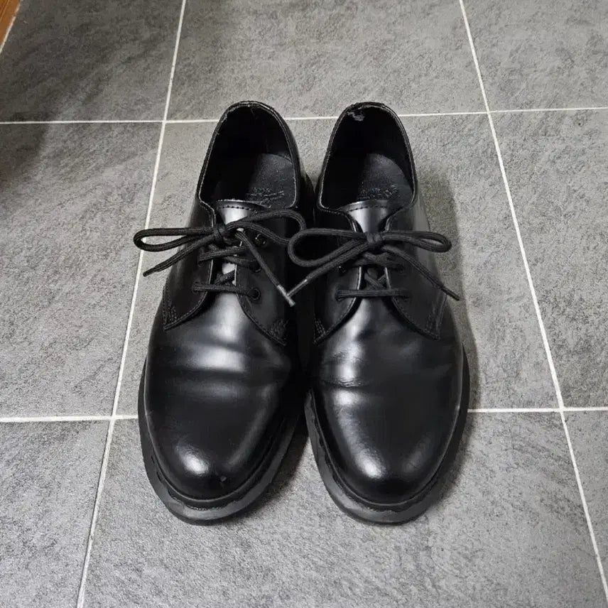 [BUNJANG] Dr. Martens 1461 Mono Black Shoes / 닥터마틴 1461모노 블랙 260