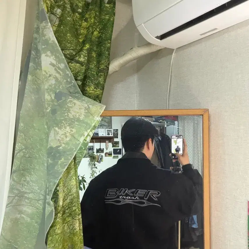 [BUNJANG] Golden Bear 90s Reverse Biker Trash Varsity Jacket / L) 90s 골든베어 Biker trash 바시티 자켓 리버스 바시티