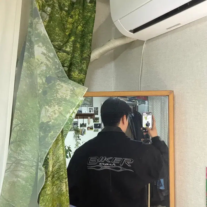 [BUNJANG] Golden Bear 90s Reverse Biker Trash Varsity Jacket / L) 90s 골든베어 Biker trash 바시티 자켓 리버스 바시티