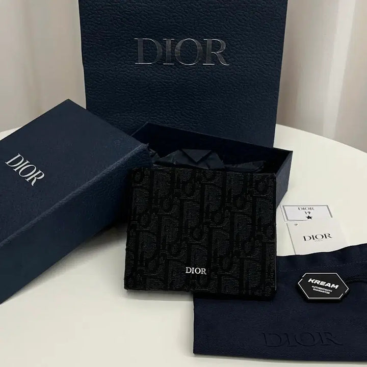 [BUNJANG] Dior Oblique Bifold Wallet Black / (새상품급/풀박스) 디올 오블리크 반지갑 블랙