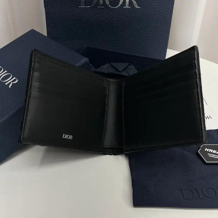 [BUNJANG] Dior Oblique Bifold Wallet Black / (새상품급/풀박스) 디올 오블리크 반지갑 블랙