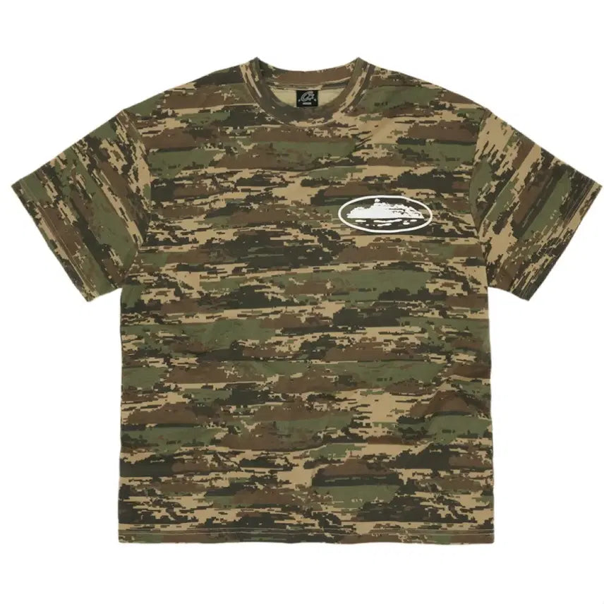 [BUNJANG] CORTES Puff Island Digital Camo T-shirt M / 코르테이즈 퍼프 아일랜드 디지털 카모 반팔 m