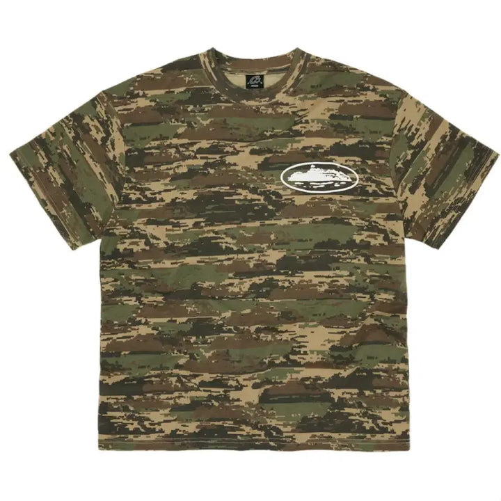 [BUNJANG] CORTES Puff Island Digital Camo T-shirt M / 코르테이즈 퍼프 아일랜드 디지털 카모 반팔 m
