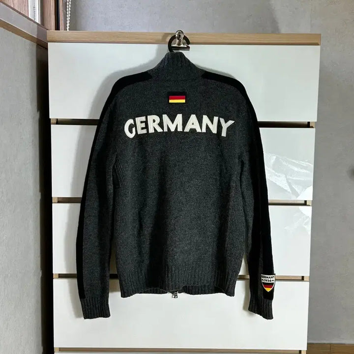 [SOLD OUT] 폴로 랄프로렌 빅포니 렘스울 독일 그레이 니트 집업 올드머니룩 L