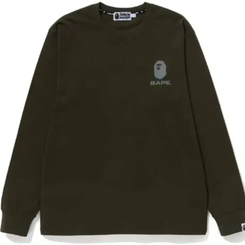 [BUNJANG] BAPE Reflective Print Long Sleeve Olive XXL / 베이프 리플렉티브 프린트 롱슬리브 올리브 XXL
