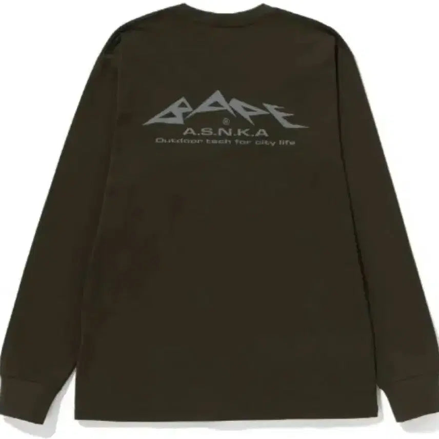 [BUNJANG] BAPE Reflective Print Long Sleeve Olive XXL / 베이프 리플렉티브 프린트 롱슬리브 올리브 XXL
