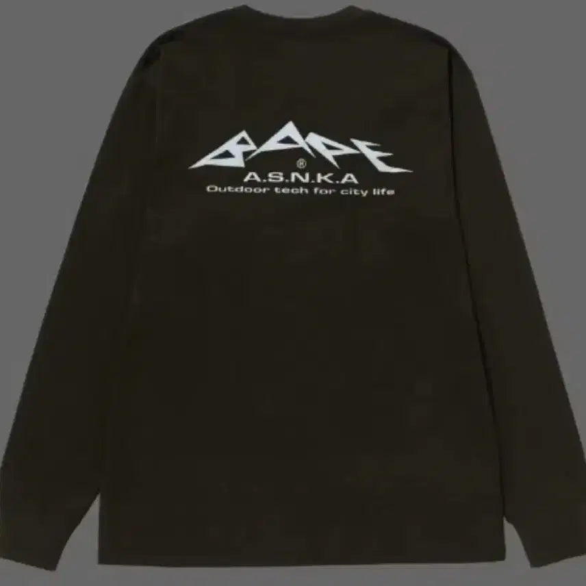 [BUNJANG] BAPE Reflective Print Long Sleeve Olive XXL / 베이프 리플렉티브 프린트 롱슬리브 올리브 XXL
