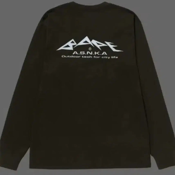 [BUNJANG] BAPE Reflective Print Long Sleeve Olive XXL / 베이프 리플렉티브 프린트 롱슬리브 올리브 XXL