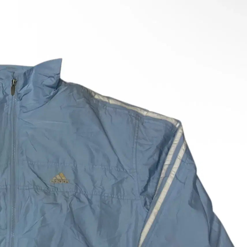 [BUNJANG] Adidas 00s Performance Logo Windbreaker Sky Blue 110 / 아디다스 00s 퍼포먼스로고 스카이블루바람막이 110