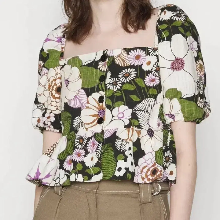 [BUNJANG] Maje Floral Blouse / Maje 마쥬 신상 플로랄 블라우스 2