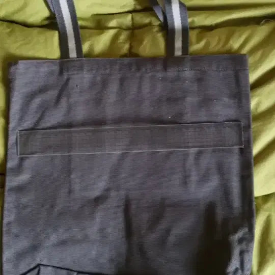 [BUNJANG] Unused Gray Canvas Bag with Inner Pocket / 미사용) 새 상품)  내부 포켓이 있는, 잿빛 캔버스 가방